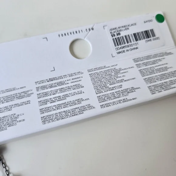 Forever 21 Black Beaded Cross Necklace - Picture 7 of 7